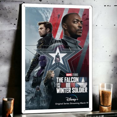 The Falcon and the Winter Soldier TV series Show Tin Sign Metal Plaque Poster 8x12 inches