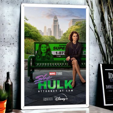She-Hulk: Attorney at Law TV series Show Tin Sign Metal Plaque Poster 8x12 inches