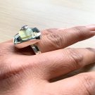 Ring in sterling silver 925 with prehnite gemstones
