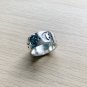 Moon band ring in sterling silver 925