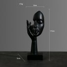 Stunning Resin thinker black sculpture modern abstract art