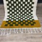 4x 6 ft Moroccan Antique Rug Vintage Hand-made BERBER Art Carpet checkered Rug