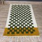 4x 6 ft Moroccan Antique Rug Vintage Hand-made BERBER Art Carpet checkered Rug