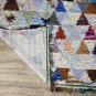 Moroccan antique  CARPET vintage  area rug hand-made boucherouite  rug 4 x 6 ft