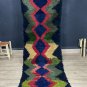 3x10.5ft Moroccan rug handmade  bed side rug decorative rug narrow hallway  rug