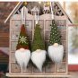 3 pcs set Christmas Gnome ornaments, Knitted Gnome