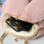 Elegant faux fur rabbit ear sling bag, Bunny ear handbag, Faux fur bag, Easter bunny bag, Rabbit bag