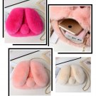 Elegant faux fur rabbit ear sling bag, Bunny ear handbag, Faux fur bag, Easter bunny bag, Rabbit bag