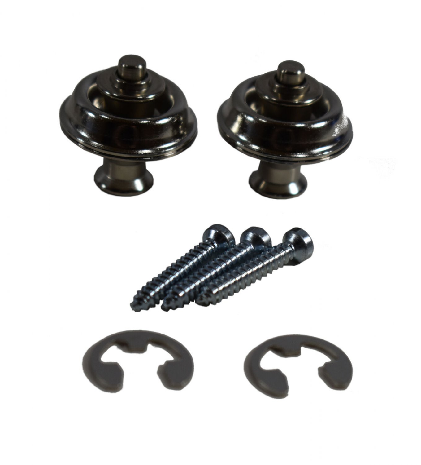 Dunlop Strap Locks Guitar Dual Design Strap Retainer System Nickel