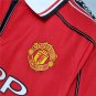 MANCHESTER UNITED 1998- 2000 LONG SLEEVE HOME RETRO FOOTBALL SHIRT