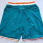 hip hop Miami Dolphins logo Green football Basketball Shorts stitched S-3XL