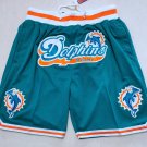 hip hop Miami Dolphins logo Green football Basketball Shorts stitched S-3XL