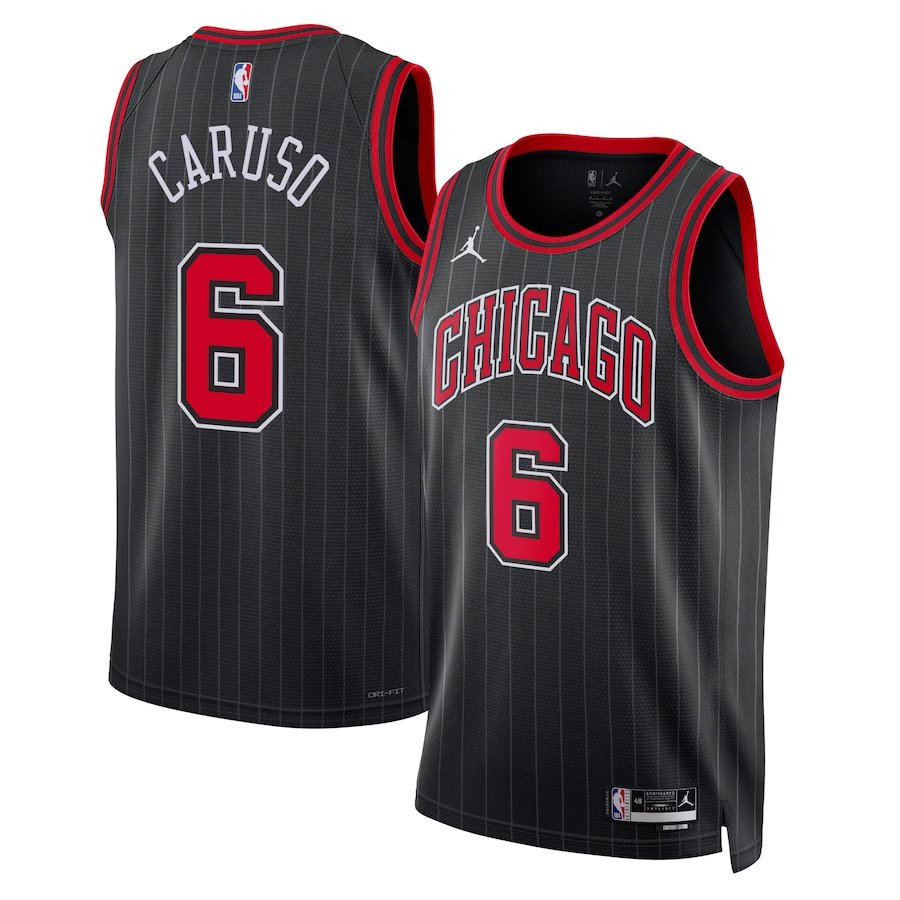 Chicago Bulls Jordan Statement Edition Swingman Jersey - Black - Alex Caruso - Unisex