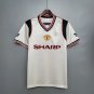 MANCHESTER UNITED 1985-1986 WHITE AWAY RETRO FOOTBALL SHIRT
