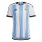 ADIDAS ARGENTINA STADIUM HOME 2022 JERSEY SHIRT WORLD CUP SOCCER FOOTBALL HF2158