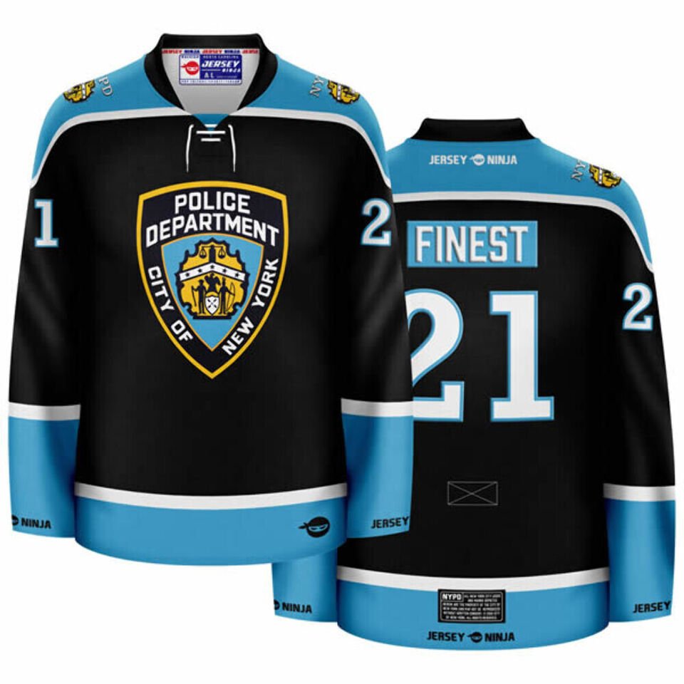 NYPD Shield Black Hockey Jersey