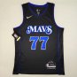 Luka Doncic #77 City Edition Black Retro Jersey