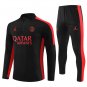 23-24 PSG All Black Zipper Tracksuit