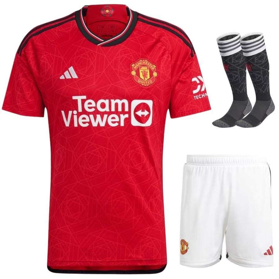 Manchester United Home Child Kit Shirt 2023 2024