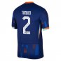 Jurri&Atilde;&laquo;n Timber 2 Netherlands National Team 2024/25 Away Men Jersey - Navy