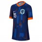 Marten de Roon 15 Netherlands National Team 2024/25 Away YOUTH Jersey - Navy