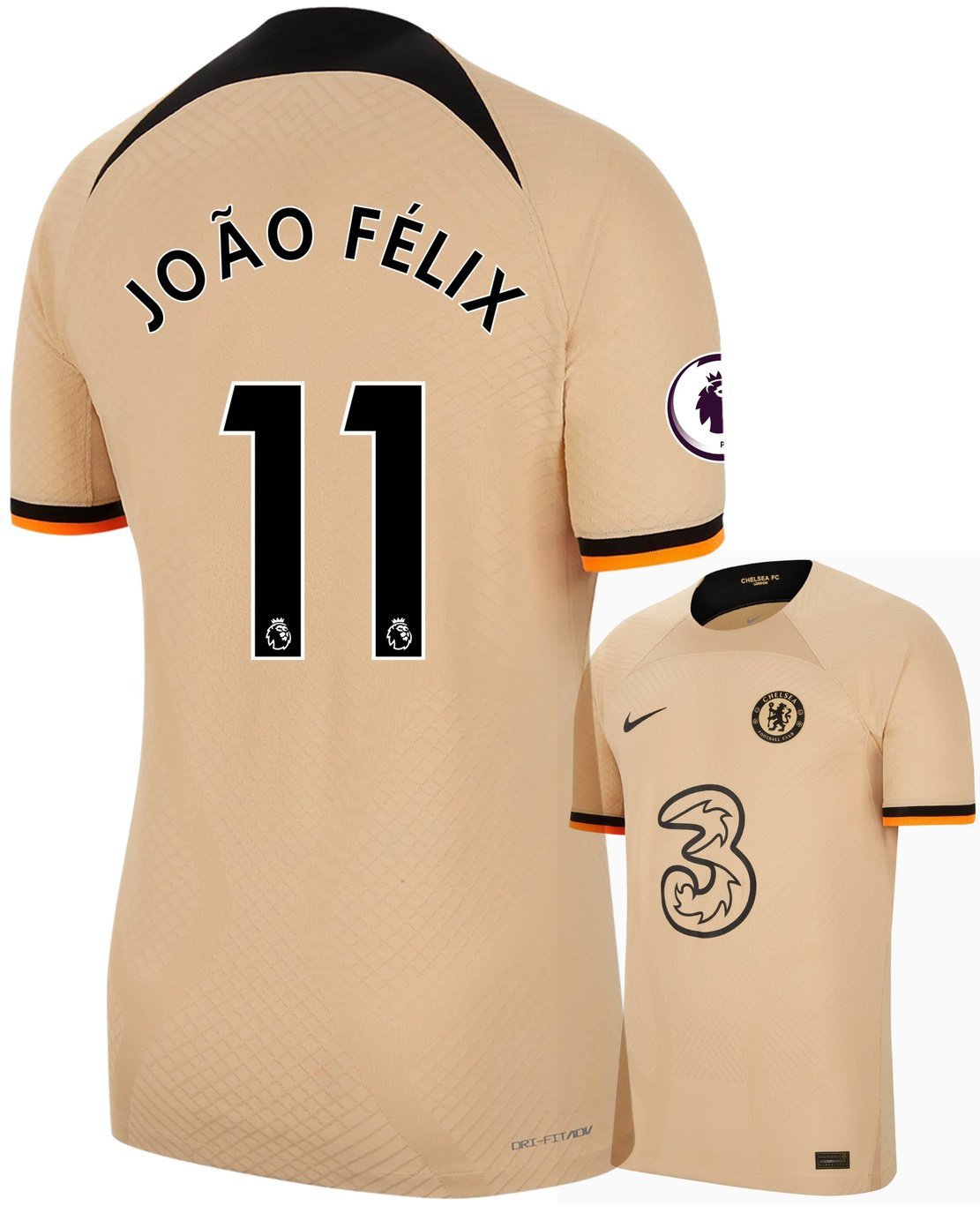 ウェア CHELSEA 22/23  jersey #11 joao felix 2022-23 Chelsea Match Issue Signed Home Shirt Joao Felix #11