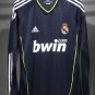 2010-2011 Real Madrid Away Player Version  Long Sleeve Retro Soccer Jersey