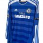 Didier Drogba Chelsea 2011/12 Jersey Home Long Sleeve Blue Retro Football Shirt