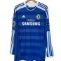 Didier Drogba Chelsea 2011/12 Jersey Home Long Sleeve Blue Retro Football Shirt