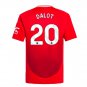2024-2025 Man Utd Home Shirt  Diogo Dalot 20
