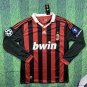 Ronaldinho AC Milan 2009/2010 Long Sleeve Jersey - Retro Jersey - Mens Sizes-NWT