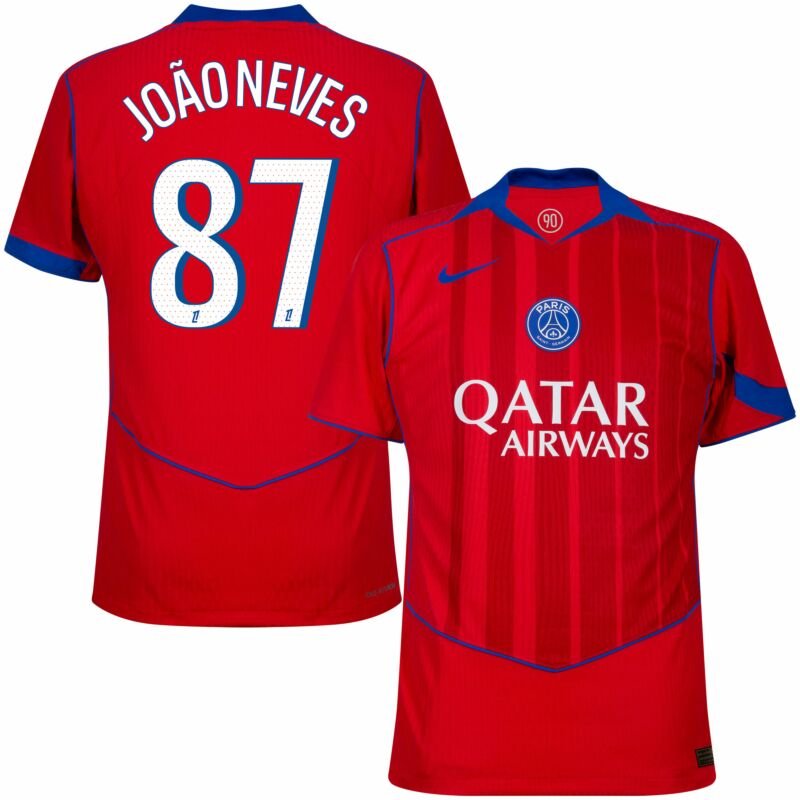 FLOCAGE OFFICIEL JOAO Neves N°87 ligue des champions PSG 25/26 Fifth (5ème) EUR 22,00 - FR