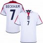 Score Draw England Retro Home Beckham 7 Jersey 2004-2005