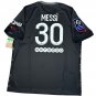 2021/22 PSG Third Jersey #30 Messi Nike Soccer League-1 version 3rd Black Kit