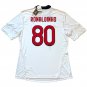 2009/10 Ac Milan Away Jersey #10 Ronaldinho adidas Soccer White Kit