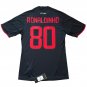 2008/09 Ac Milan Third Jersey #10 Ronaldinho adidas Soccer Black 3rd Kit