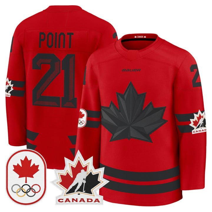 Brayden Point Jersey #21 Canada Olympic Premium Hockey 2026 Stitched Red