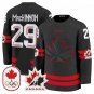 Nathan MacKinnon Jersey #29 Canada Olympic Premium Hockey Stitched Black