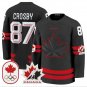 Sidney Crosby Jersey #87 Canada Olympic Premium Hockey Stitched Black