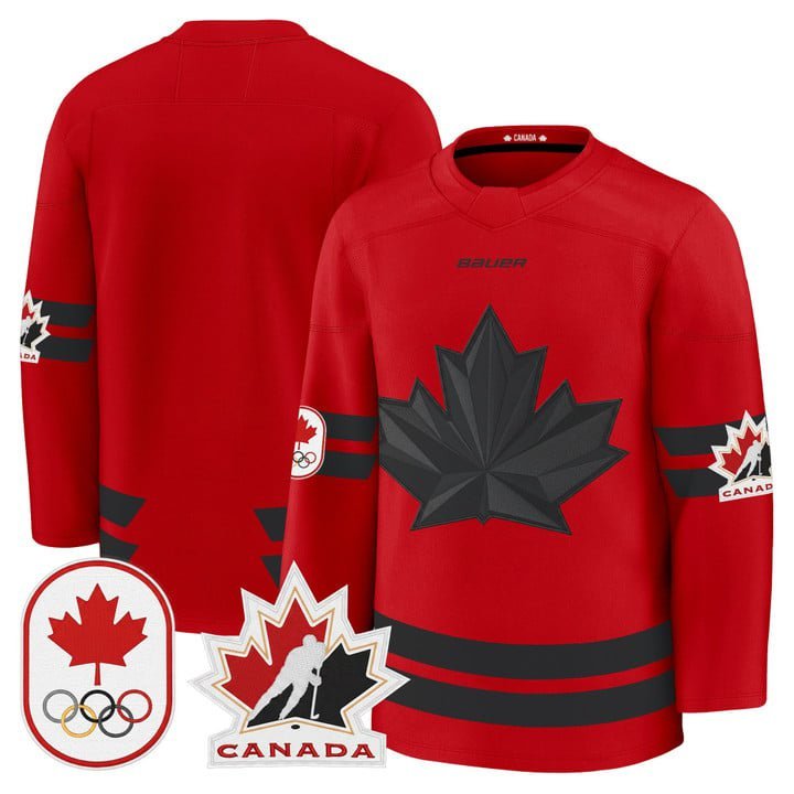 Team Jersey Canada Olympic Premium Hockey 2026 Stitched Red