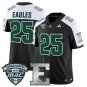 Eagles Jersey #25 Eastern Michigan Eagles 2025 Vapor Limited Stitched Black Alter