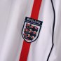 2002 England Home Long Sleeve Retro Soccer Jersey