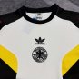 2026 Germany Trefoil Retro Inspired White Black Short Sleeve Sweatshirt