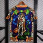 2026 England x Palace Skateboards St. George Dragon Stained-glass Orange Soccer Jersey