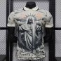 2026 Flamengo Jesus Christ Gray Black Player Version Soccer Jersey