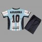 2001 Argentina MARADONA Testimonial Version Kids Soccer Jersey Size 16-28