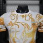 2026 Argentina Gold Baroque Floral Player Version White Soccer Jersey