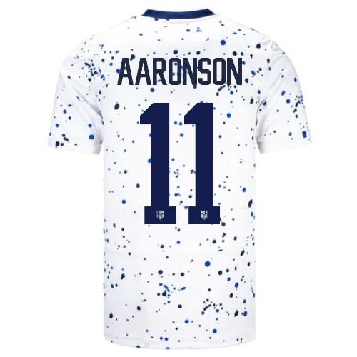 USA Brenden Aaronson Jersey 2023/24 White Men's Soccer Shirt