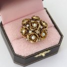 Juicy Couture Rose Cluster Ring (Gold)