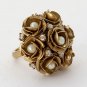 Juicy Couture Rose Cluster Ring (Gold)